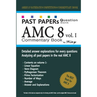 Past Papers Question Bank AMC8 [volume 1]: amc8 math preparation book - Paperback