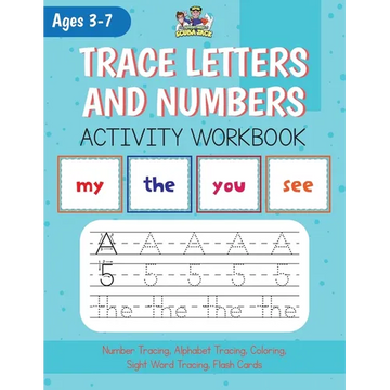 Alphabet, Number and Site Words Tracing along with Bonus Alphabet and Site Word Flash Cards! - Paperback