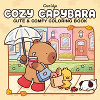 Cozy Capybara: Coloring Book for Adults and Kids - Paperback