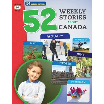 52 Weekly Nonfiction Stories About Canada Grades 6-7 - Paperback