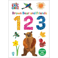 Brown Bear and Friends 123 (World of Eric Carle): A Padded Board Book with a Crinkle-Me Cover for Babies & Toddlers - Board Book