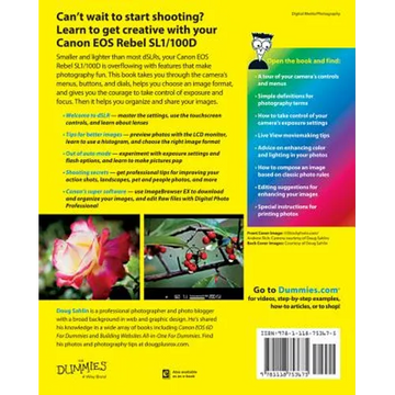 Canon EOS Rebel Sl1/100d for Dummies - Paperback