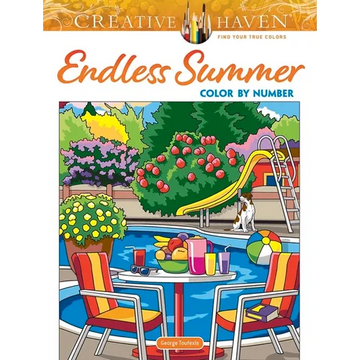 Creative Haven Endless Summer Color by Number - Paperback