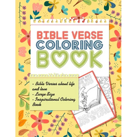 Bible verse coloring book: Bible Verses about life and love Large Size 8.5x11 Inspirational Bible coloring verse for kids and adults 60 Pages - Paperback