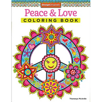Peace & Love Coloring Book - Paperback