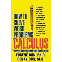 How to Solve Word Problems in Calculus - Paperback