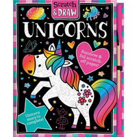 Scratch and Draw Unicorns - Hardcover