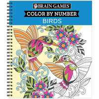 Brain Games - Color by Number: Birds - Spiral
