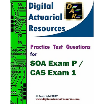 Practice Test Questions For SOA Exam P / CAS Exam 1 - Paperback