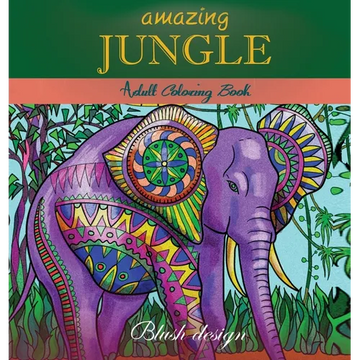 Amazing Jungle Life: Adult Coloring Book - Hardcover