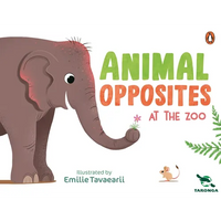 Animal Opposites at the Zoo - Board Book