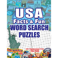USA Facts & Fun Word Search Puzzles - Paperback
