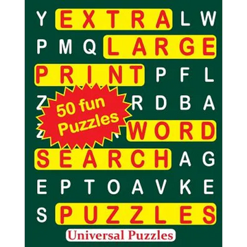 EXTRA LARGE Print WORD SEARCH Puzzles - Paperback
