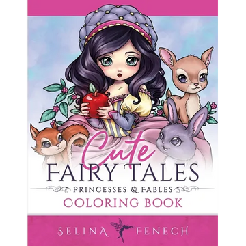 Cute Fairy Tales, Princesses, and Fables Coloring Book - Paperback