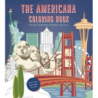 Americana Coloring Book: Color Your Way Across the U.S.A. - More Than 100 Pages to Color - Paperback