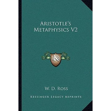 Aristotle's Metaphysics V2 - Paperback
