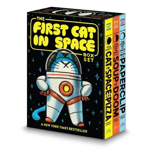 The First Cat in Space 3-Book Box Set: A Graphic Novel Collection: The First Cat in Space Ate Pizza, the First Cat in Space and the Soup of Doom, the
