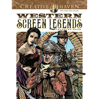 Creative Haven Western Screen Legends Coloring Book - Paperback