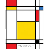 The World's Largest Sketchbook: Neoplasticism Abstract Art Draw, Doodle, or Sketch - Paperback