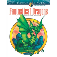 Creative Haven Fantastical Dragons Coloring Book - Paperback
