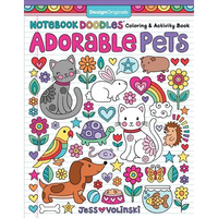 Notebook Doodles Adorable Pets: Coloring & Activity Book - Paperback