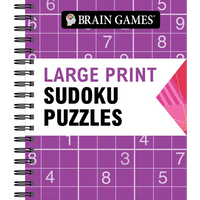 Brain Games - Large Print Sudoku Puzzles (Arrow) - Spiral
