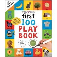 First 100 Play Book: A First 100 Words Wipe-Clean Activity Book - Spiral
