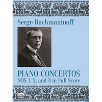 Piano Concertos Nos. 1, 2 and 3 in Full Score - Paperback
