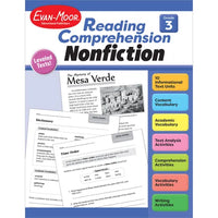 Reading Comprehension, Nonfiction, Grade 3 - Paperback
