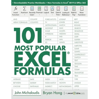 101 Most Popular Excel Formulas - Paperback
