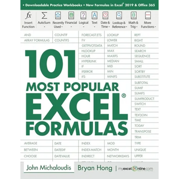 101 Most Popular Excel Formulas - Paperback
