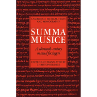 Summa Musice: A Thirteenth-Century Manual for Singers - Paperback