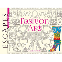 Escapes Fashion Art Coloring Book - Paperback