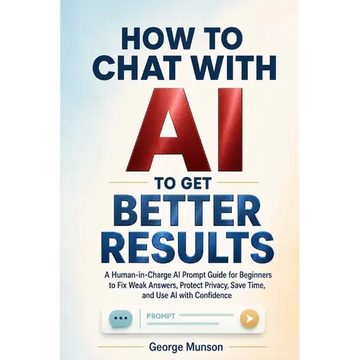 How to Chat With AI to Get Better Results: A Human-in-Charge AI Prompt Guide for Beginners to Fix Weak Answers, Protect Privacy, Save Time, and Use AI - Paperback