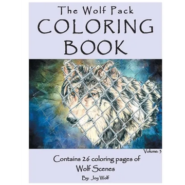 The Wolf Pack Coloring Book 26 Coloring Pages of Wolf Scenes Volume 3: Realistic Wolf Coloring Book - Paperback