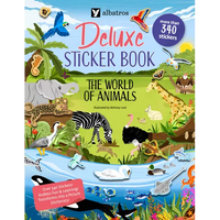The World of Animals. Deluxe Sticker Book - Paperback