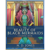 The Beauty of Black Mermaids Coloring Book - Paperback