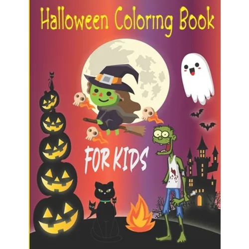 Halloween Coloring Book for Kids: I Spy Halloween Book for Kids Ages 3 Years Old and Up