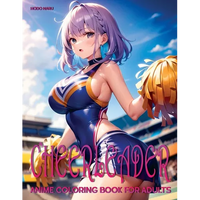 Cheerleader: Anime Coloring Book for Adults - Paperback