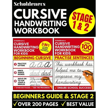 Cursive Handwriting Workbook: Cursive Writing Practice Book For Kids (Cursive For Beginners & Cursive Sentence Handwriting Workbook) - Paperback