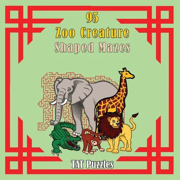 95 Zoo Creature Shaped Mazes - Paperback