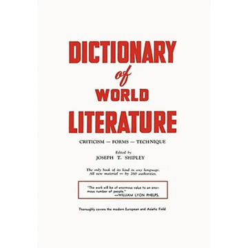 Dictionary of World Literature - Paperback