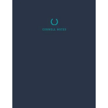 Cornell Notes: College and High School Note Taking System - Paperback