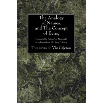 The Analogy of Names and the Concept of Being - Paperback