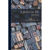 A Manual Of Style - Paperback