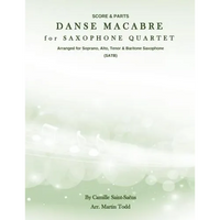 Danse Macabre for Saxophone Quartet (SATB): Score & Parts - Paperback