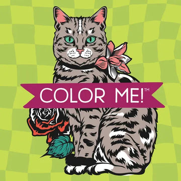 Color Me! Cats - Keepsake Coloring Books Compact Edition with Cat Quotes 7x7 Inches Portable Coloring Book for Cat Lovers, Adults & All Ages - Paperback