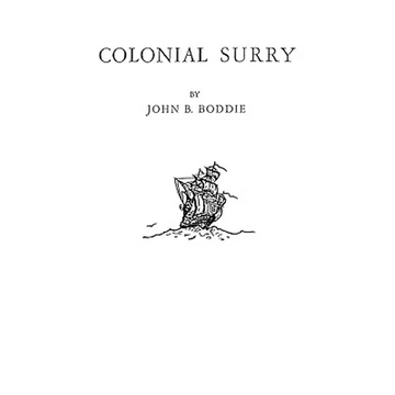 Colonial Surry [Virginia] - Paperback