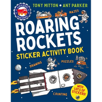 Amazing Machines Roaring Rockets Sticker Activity Book - Paperback