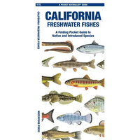 California Freshwater Fishes: A Folding Pocket Guide to Native and Introduced Species - Paperback